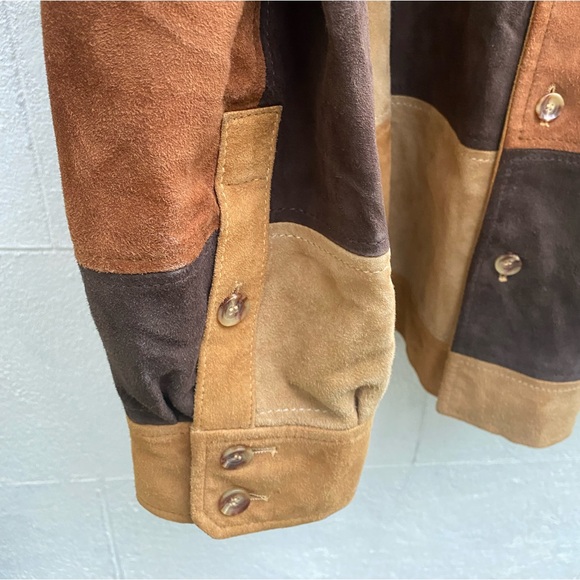 Vintage Arnold Brant Men”s Suede Patch Shirt Jacket Size M- 10/10 Condit… - Picture 9 of 13